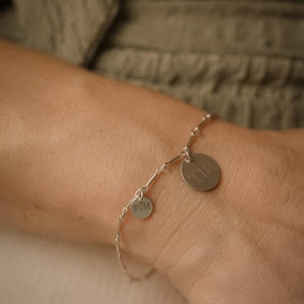 armband initialen en namen zilver